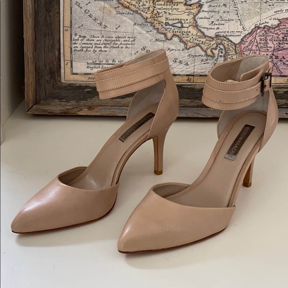 SOLD!! BCBG MAXAZRIA Ankle Strap Pumps